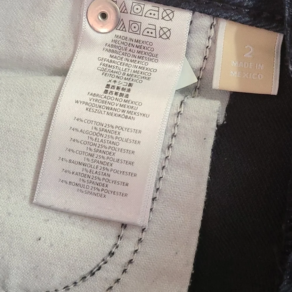 MICHAEL KORS  DARK SKINNY JEANS SZ 2 - Picture 8 of 9